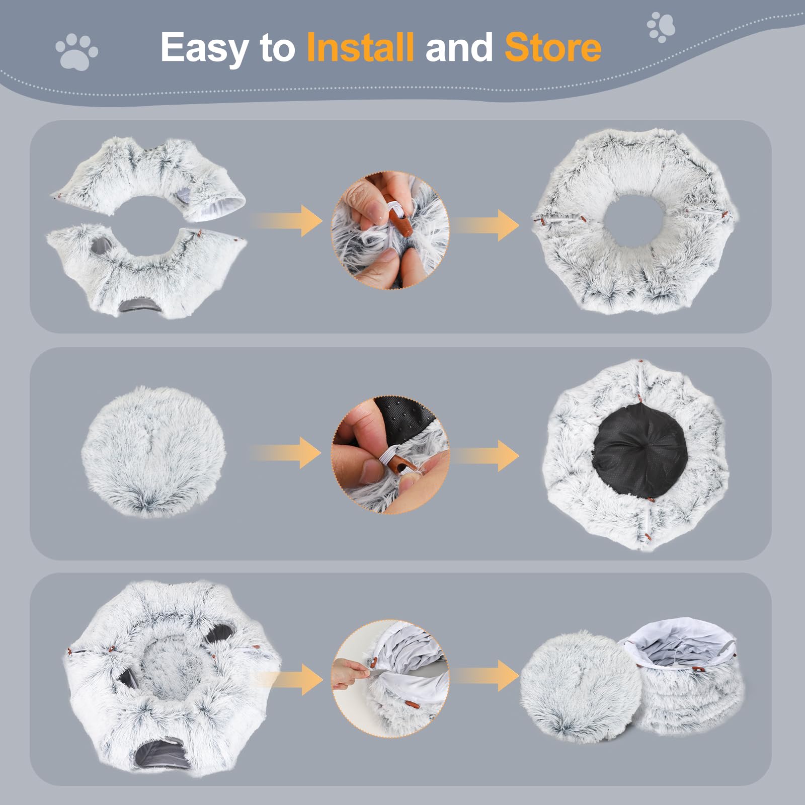 Zuqqony Non-slip base keeps the bed steady on floors