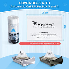 Zuqqony thickened leak proof liner helps contain mess during cat care