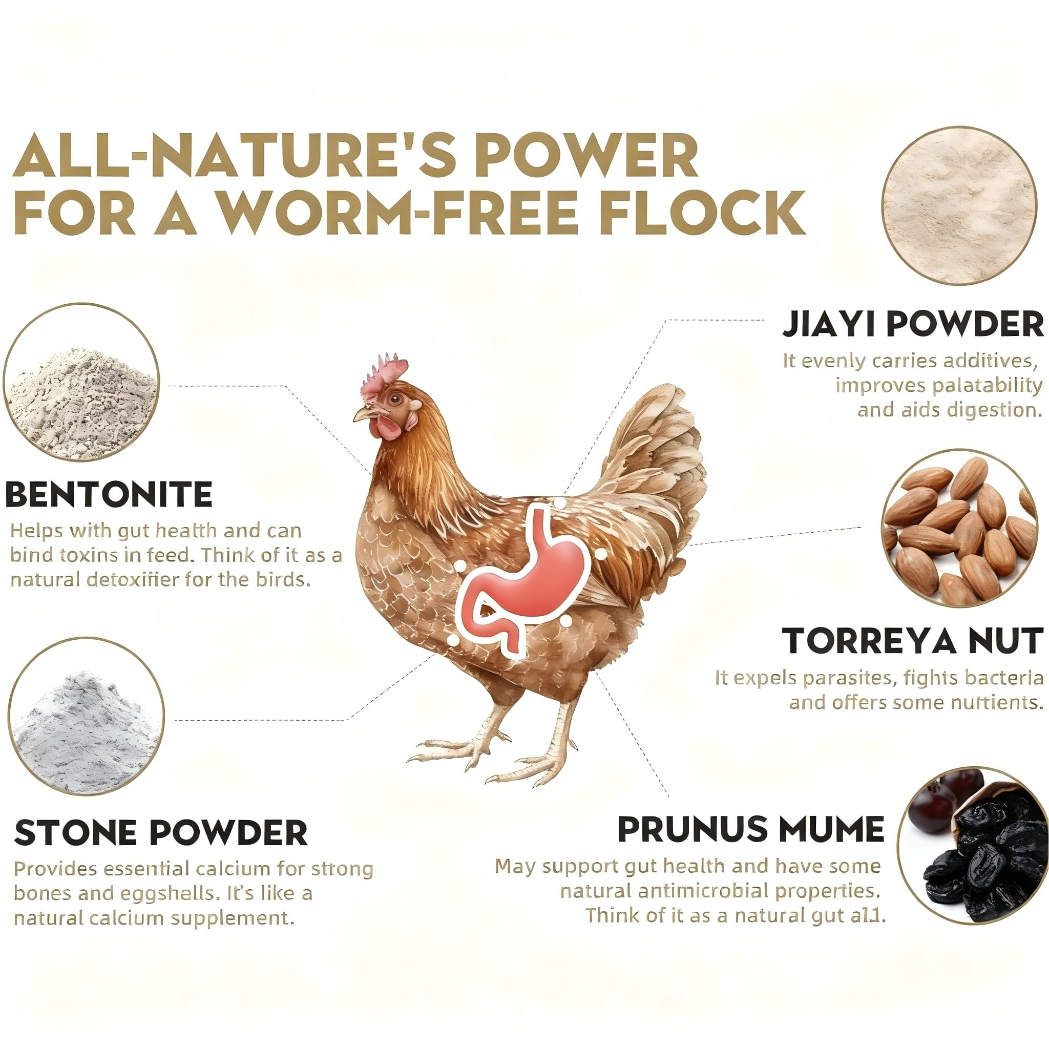 ZURPRISE poultry health supplement in scoop helps easy mixing for flocks.