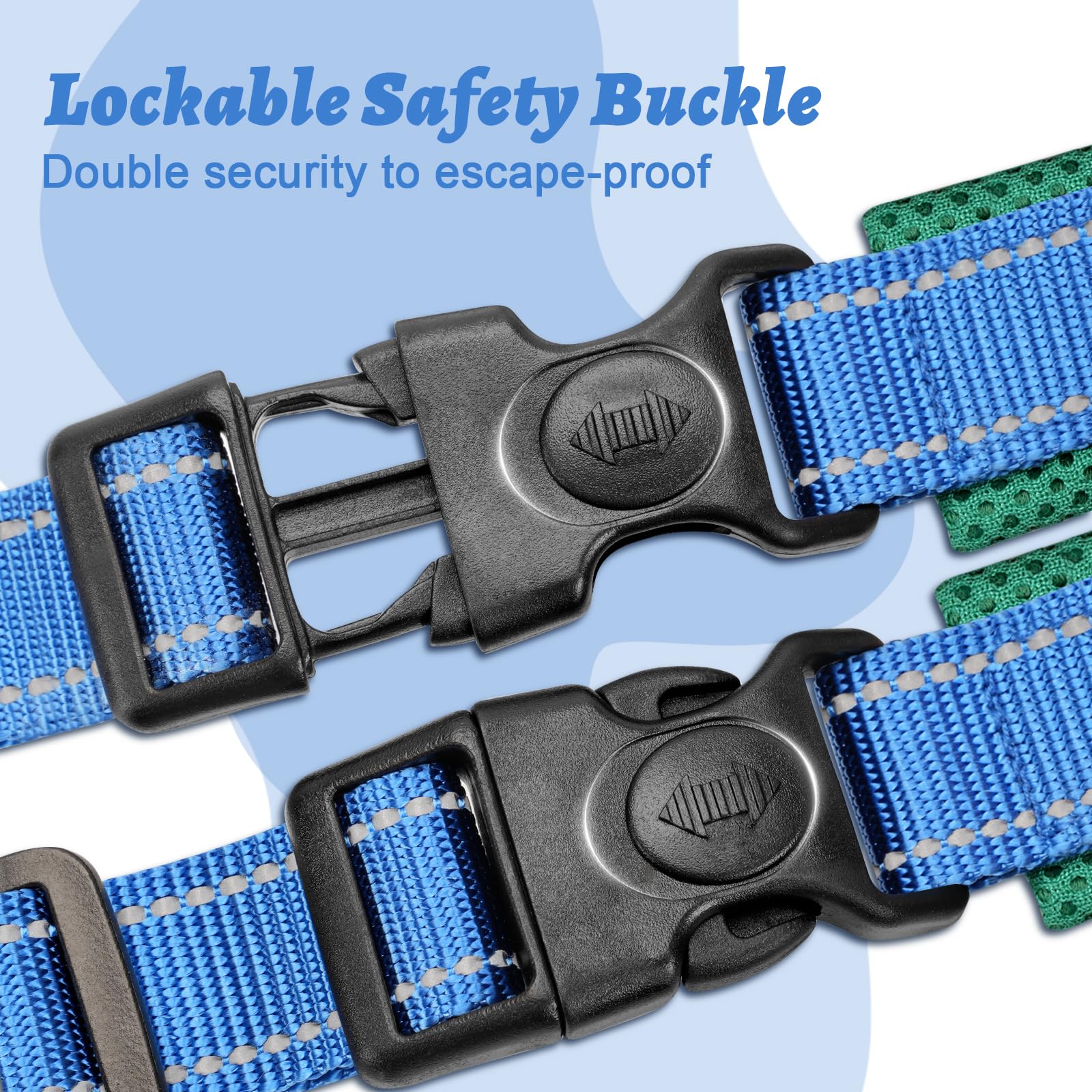 ZUVANO soft red dog harness quick-release buckle for fast on/off