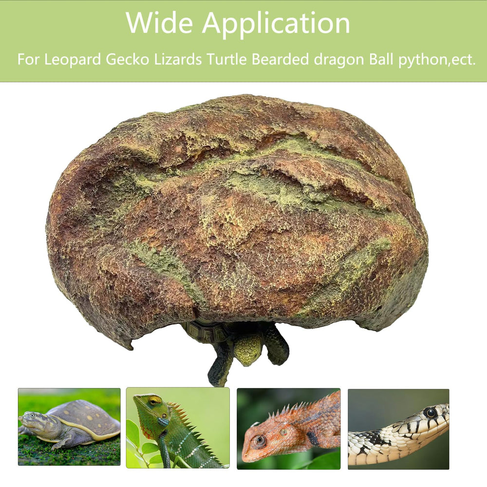 ZXUAQNOE reptile hide assembly setup shows easy placement in enclosure