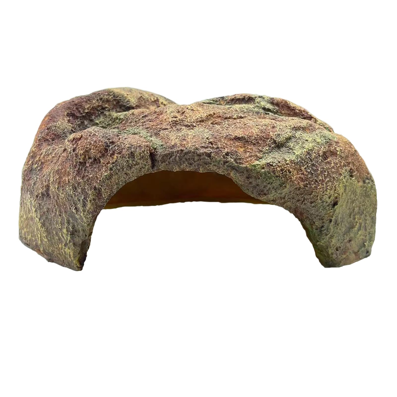 ZXUAQNOE extra-large reptile hide rock-front view provides secure shelter for resting reptiles