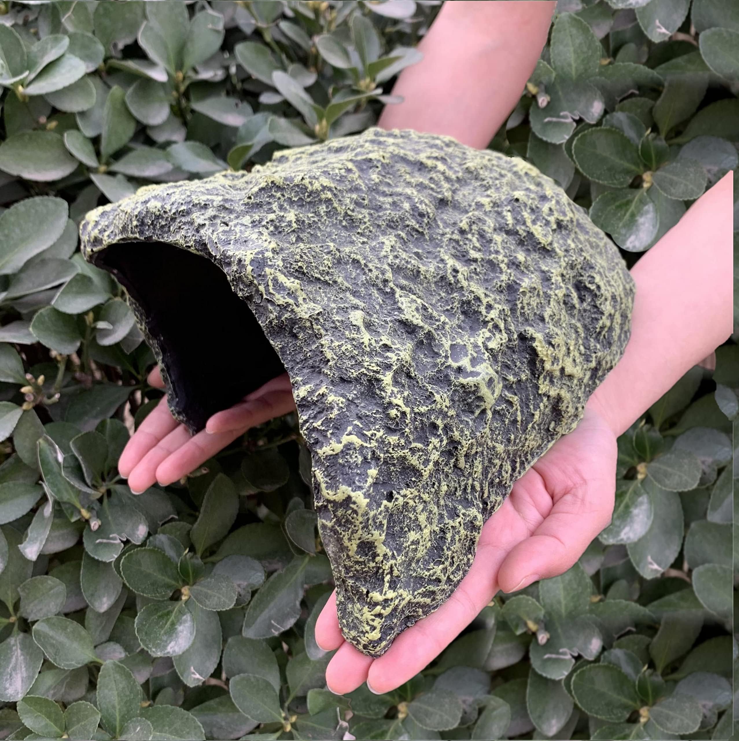 ZXUAQNOE resin reptile hideout large 10x8x6 promotes secure daytime hideaway