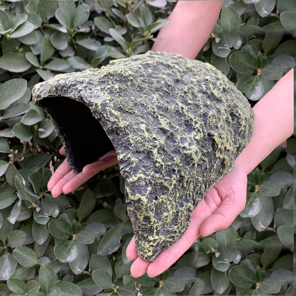 ZXUAQNOE resin reptile hideout large 10x8x6 promotes secure daytime hideaway
