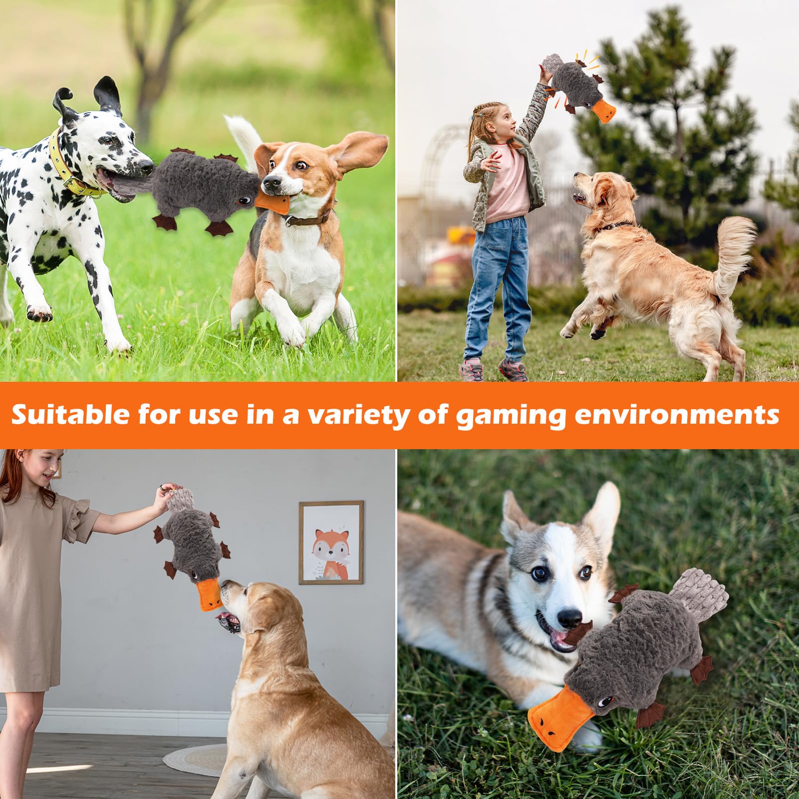 ZYBDP Platypus toy 3D lifelike shape for instinctual chewing
