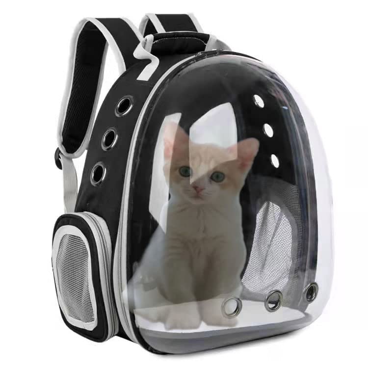 ZYHOAOE transparent capsule carrier: see your pet, observe mood on the go.