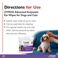 Zymox Advanced Ear Wipes assist dog ear cleaning for comfortable ears