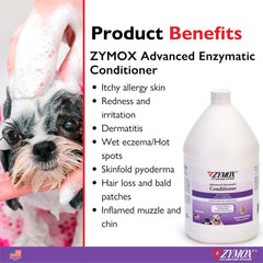 ZYMOX Advanced Leave-On Conditioner detangles coat for easier grooming and a smoother feel.