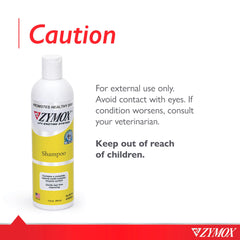 Zymox enzymatic shampoo supports skin-soothing enzymes for irritated areas.