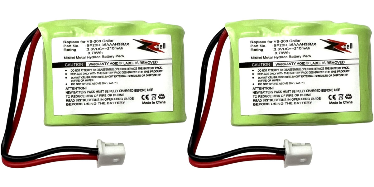 ZZcell battery for Dogtra BP20R front view shows compact replacement