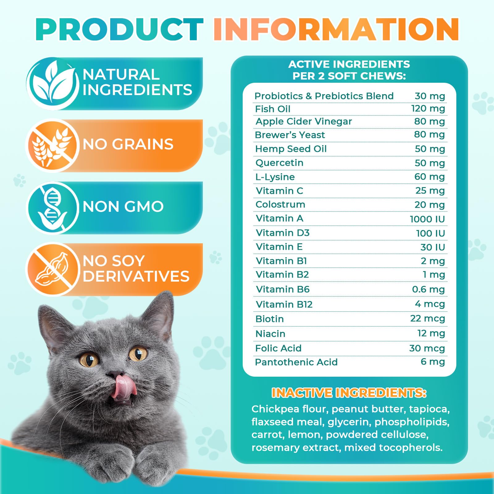 ZZTRMY cat allergy relief chews chicken flavor serving dish ready-to-serve.